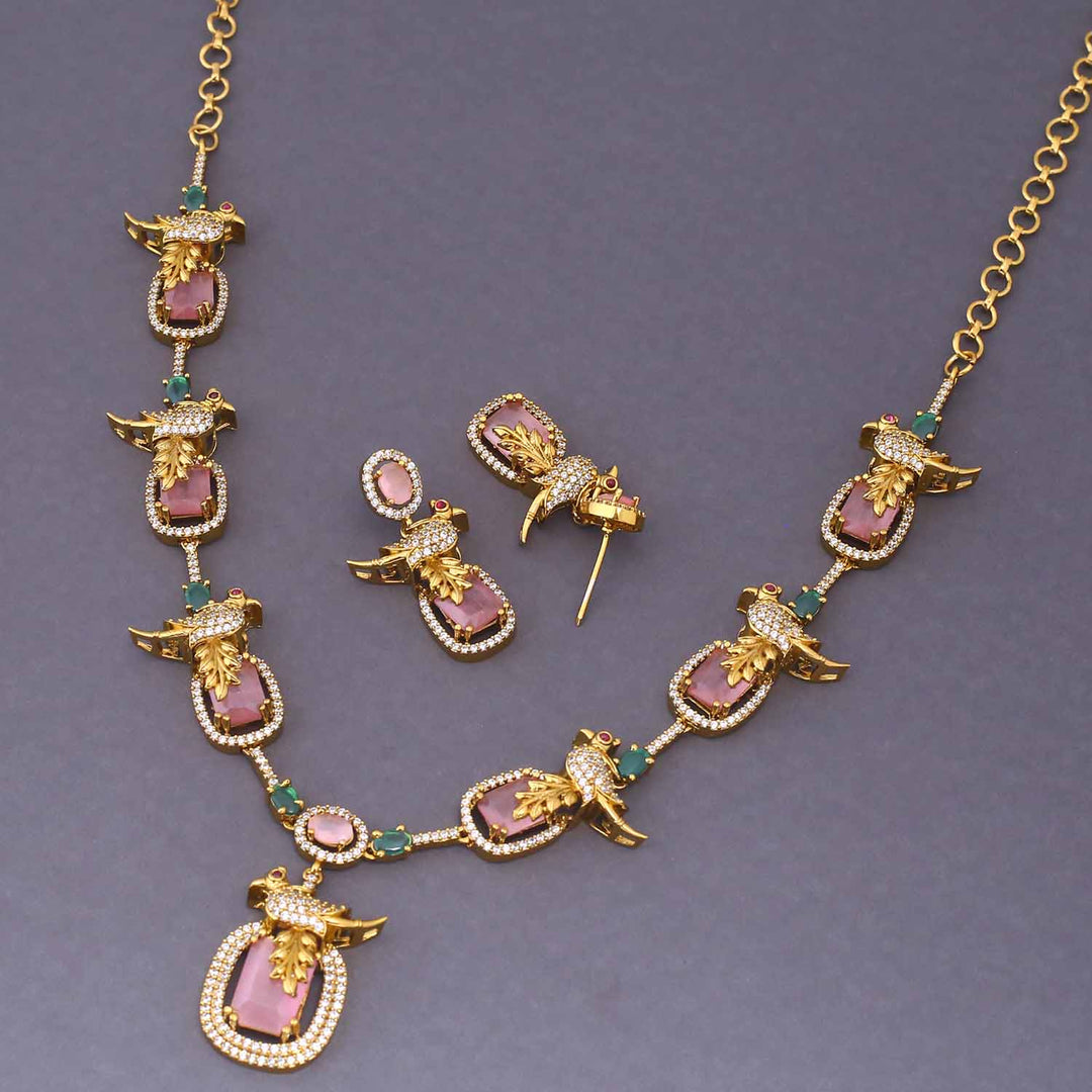 Blush Krida Victorian Jewellery Set - New Arrival