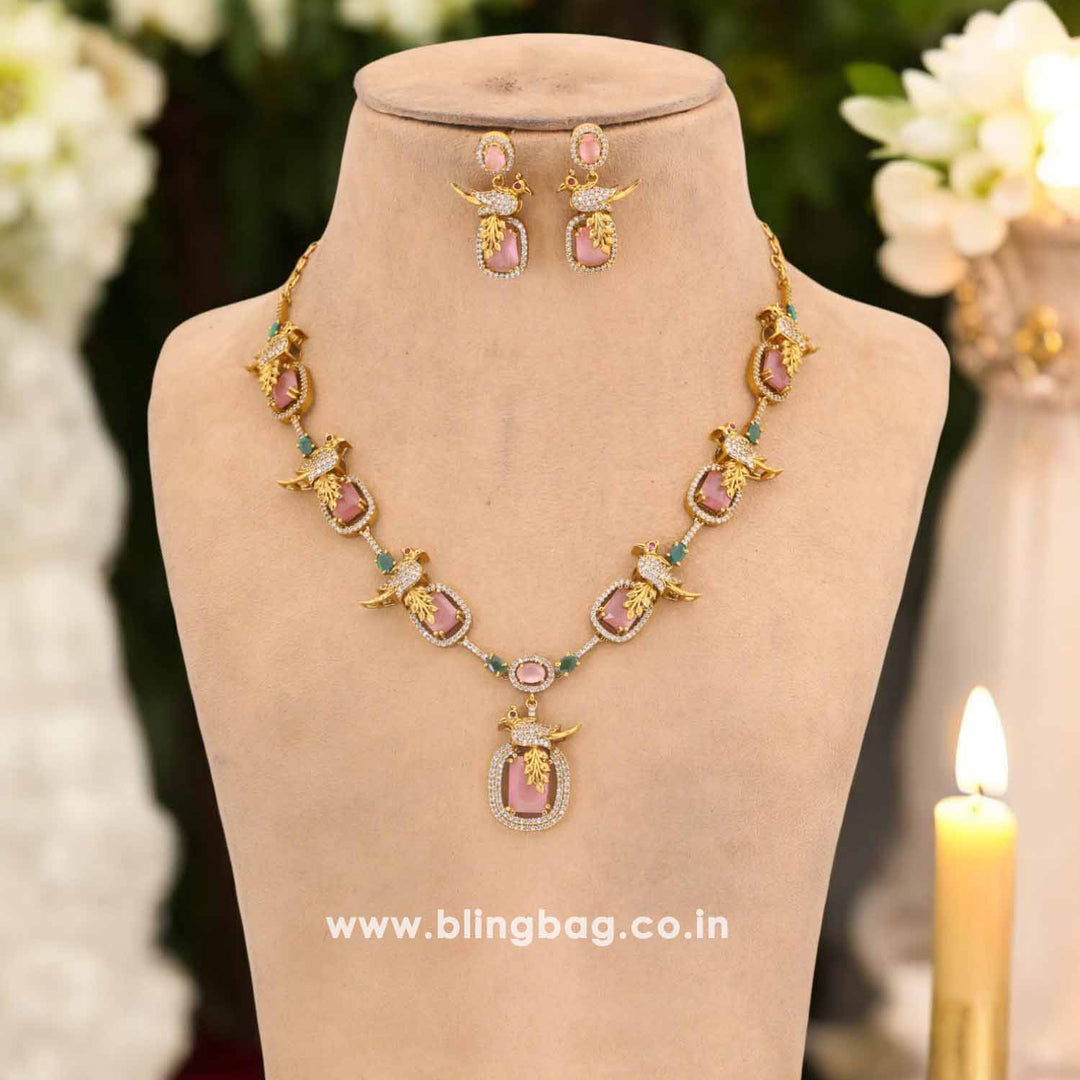 Blush Krida Victorian Jewellery Set - New Arrival