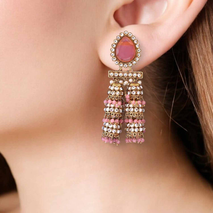 Blush Kristie Jhumkis
