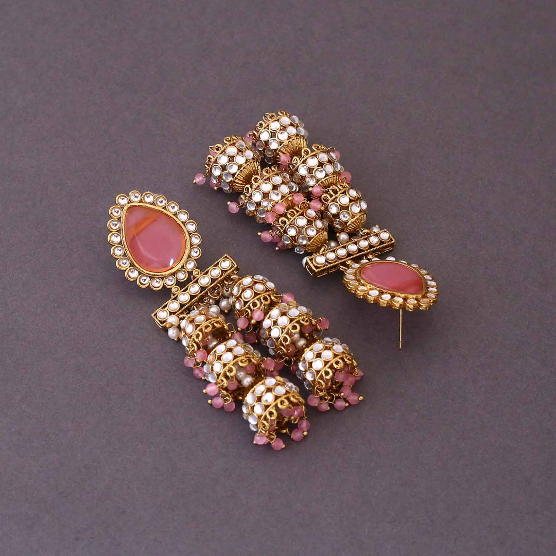 Blush Kristie Jhumkis