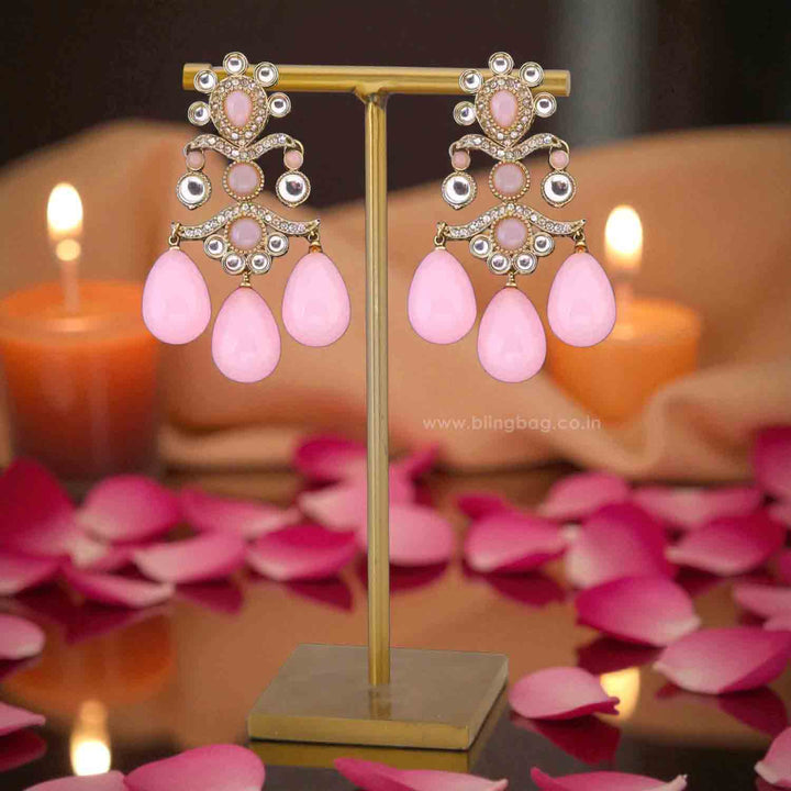 Blush Kumud Danglers