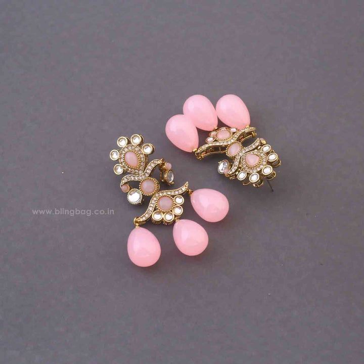 Blush Kumud Danglers
