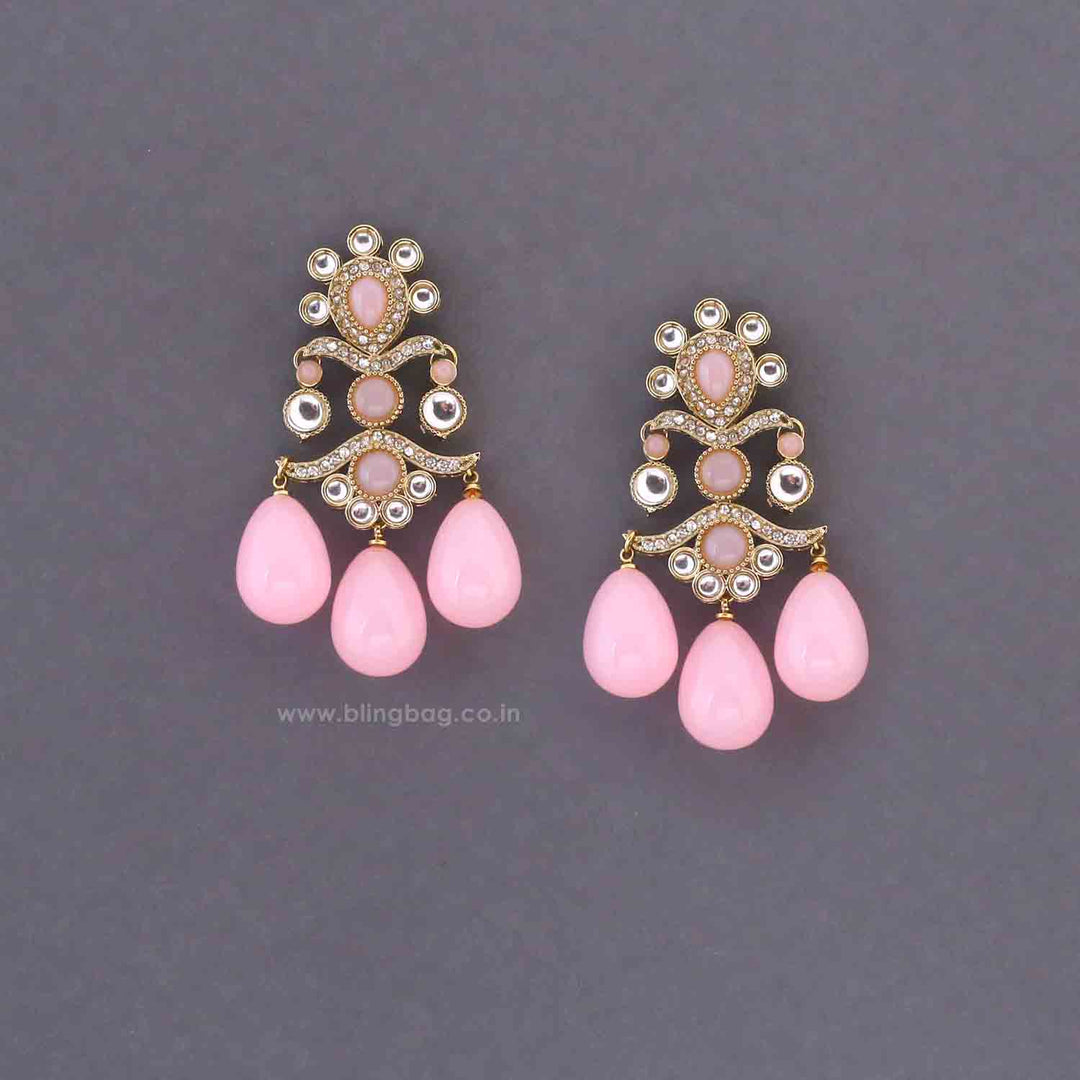 Blush Kumud Danglers
