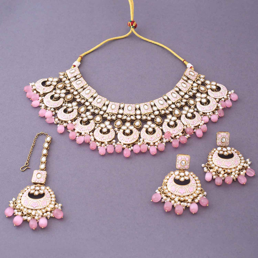 Blush Maniaa Kundan Jewellery Set