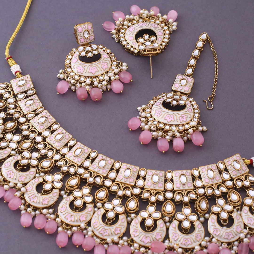Blush Maniaa Kundan Jewellery Set