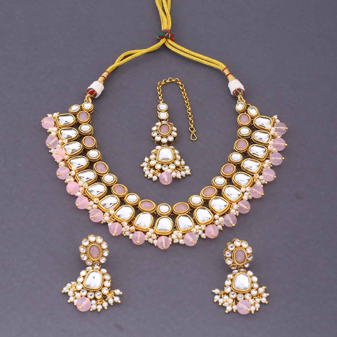 Blush Nagima Kundan Jewellery Set