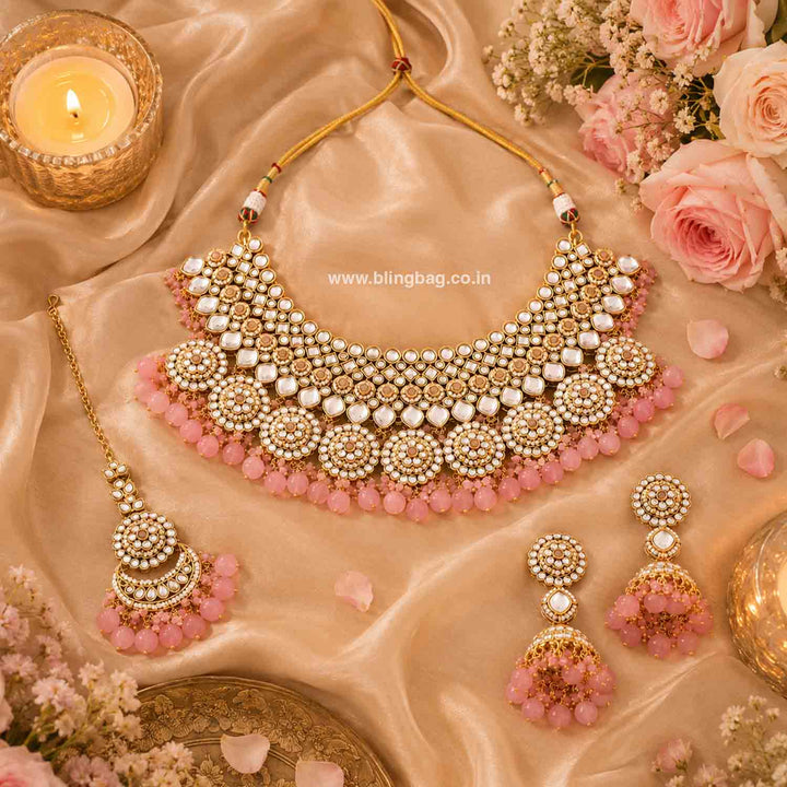 Blush Naisha Kundan Jewellery Set