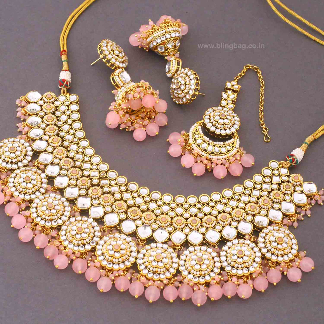 Blush Naisha Kundan Jewellery Set