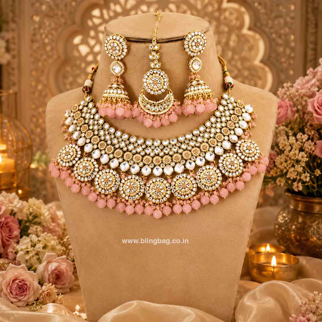 Blush Naisha Kundan Jewellery Set