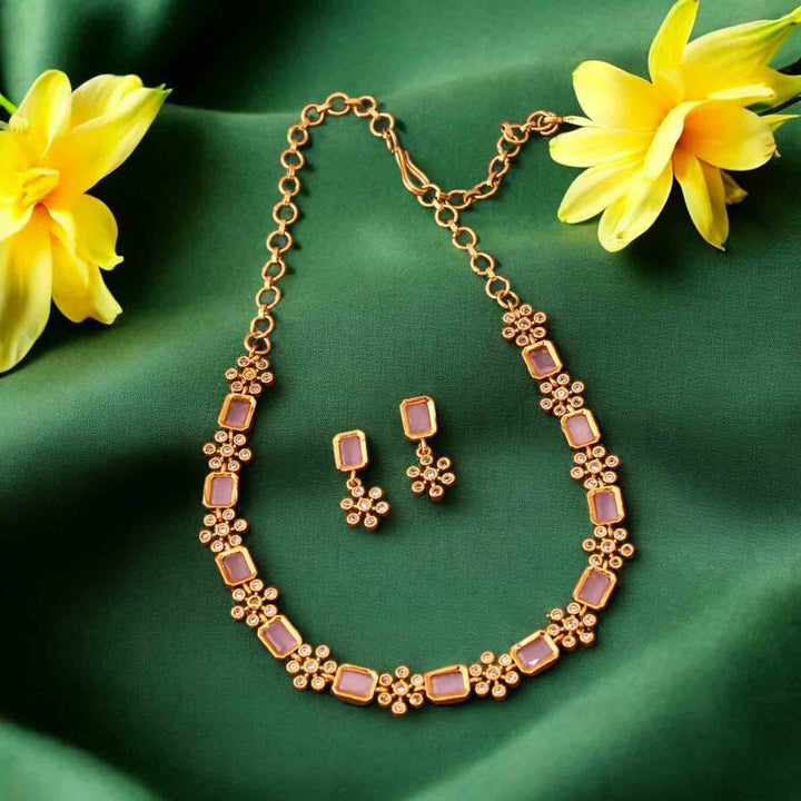 Blush Naumic Antique Jewellery Set - New Arrival