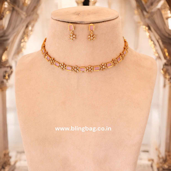 Blush Naumic Antique Jewellery Set - New Arrival