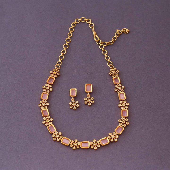 Blush Naumic Antique Jewellery Set - New Arrival