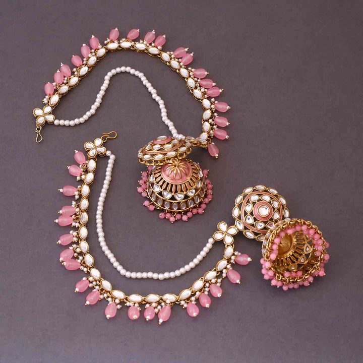 Blush Nutan Sahara Jhumkis
