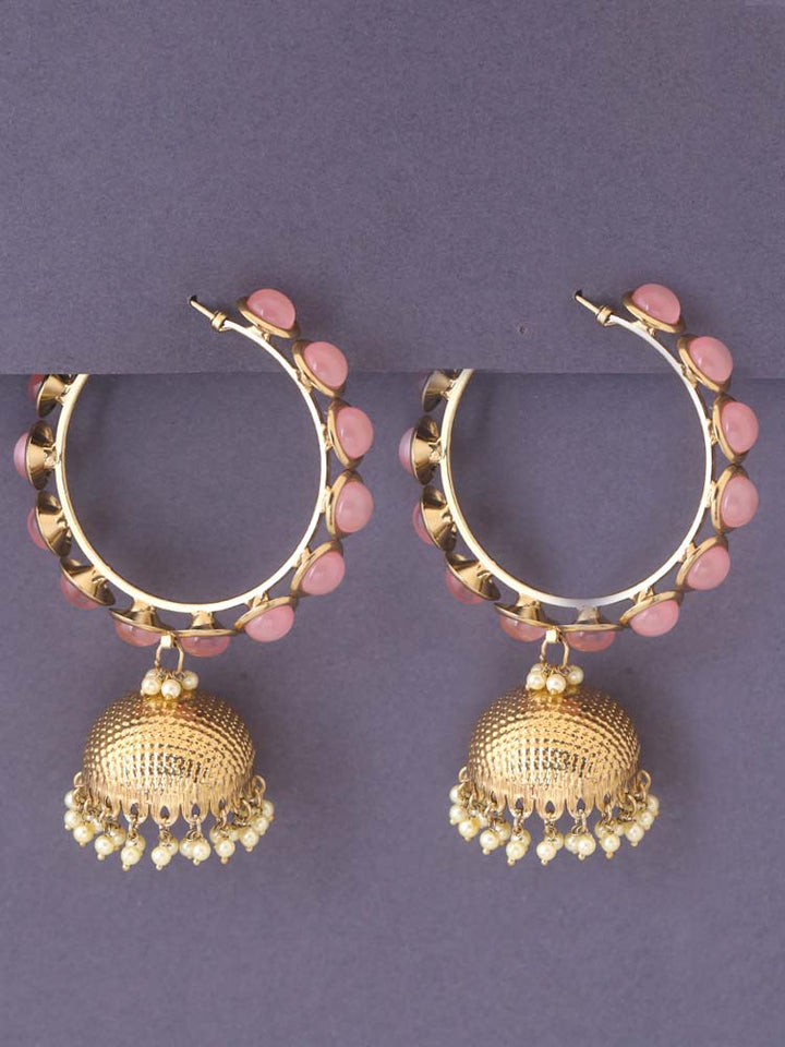 Blush Perry Ethnic Jhumkis