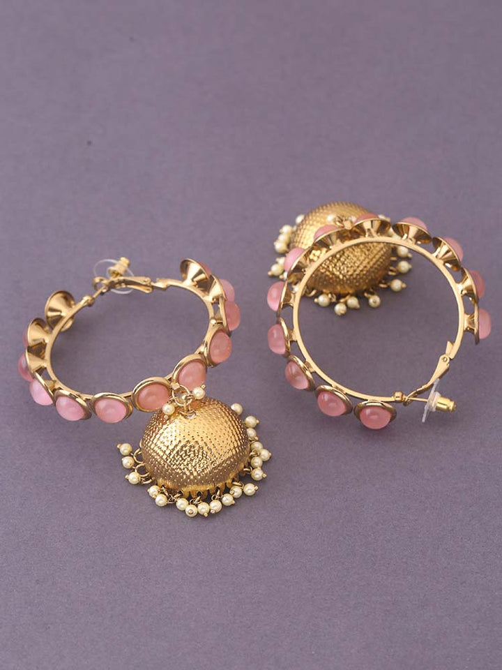 Blush Perry Ethnic Jhumkis