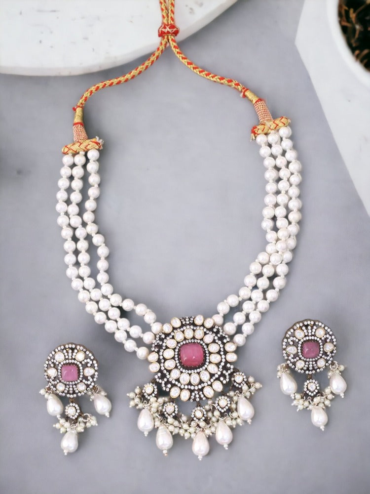 Blush Poppy Jewellery Set