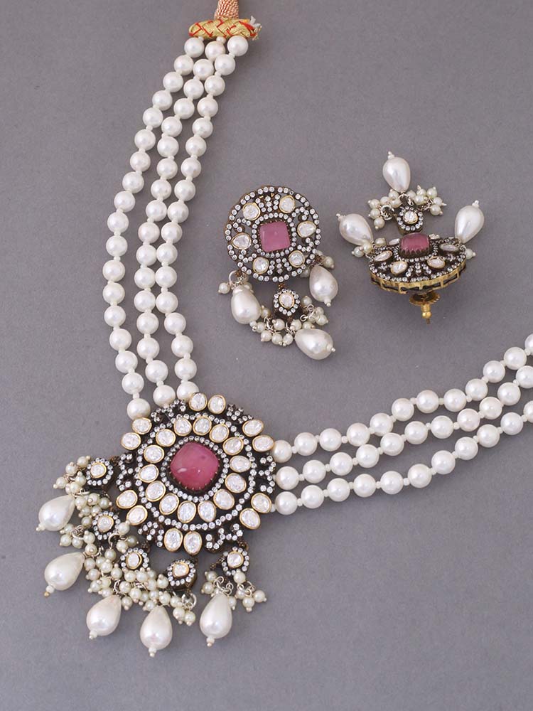 Blush Poppy Jewellery Set