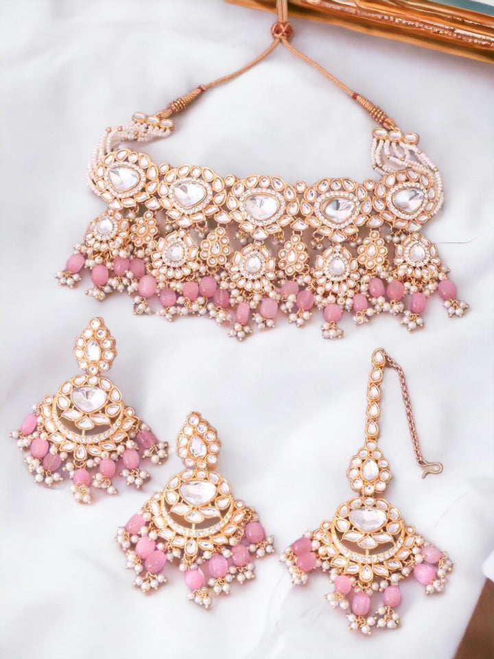Blush Pratibha Kundan Jewellery Set