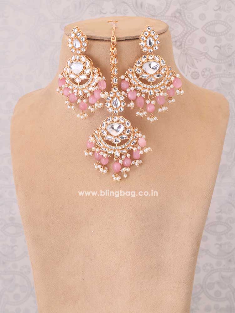 Blush Pratibha Kundan Jewellery Set