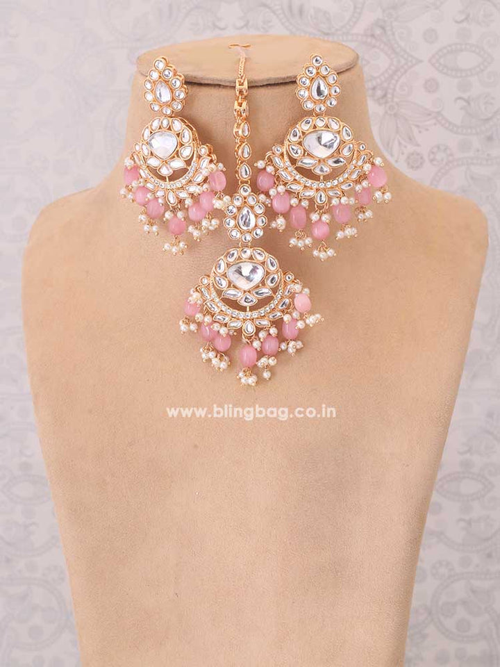 Blush Pratibha Kundan Jewellery Set