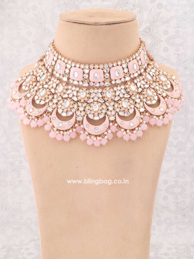 Blush Rohira Kundan Jewellery Set