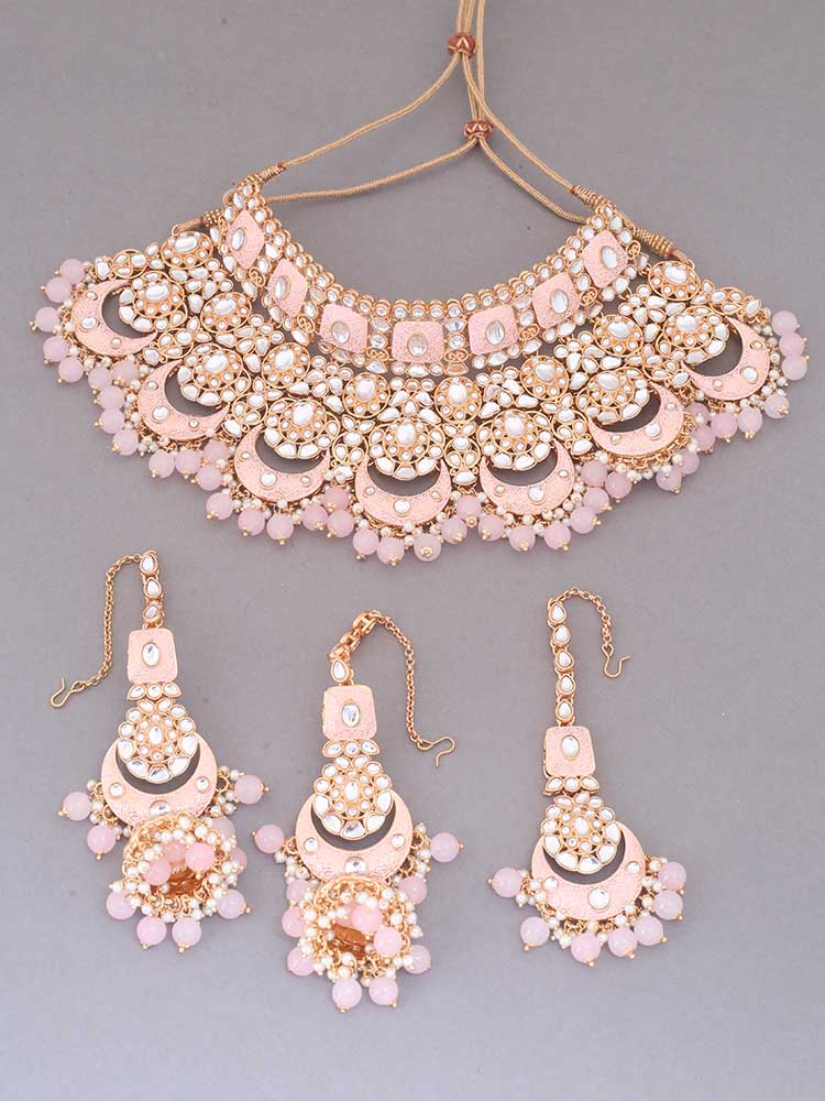 Blush Rohira Kundan Jewellery Set