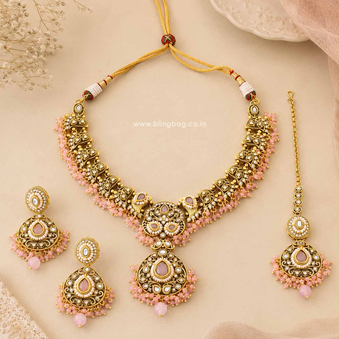 Blush Roshniika Kundan Jewellery Set