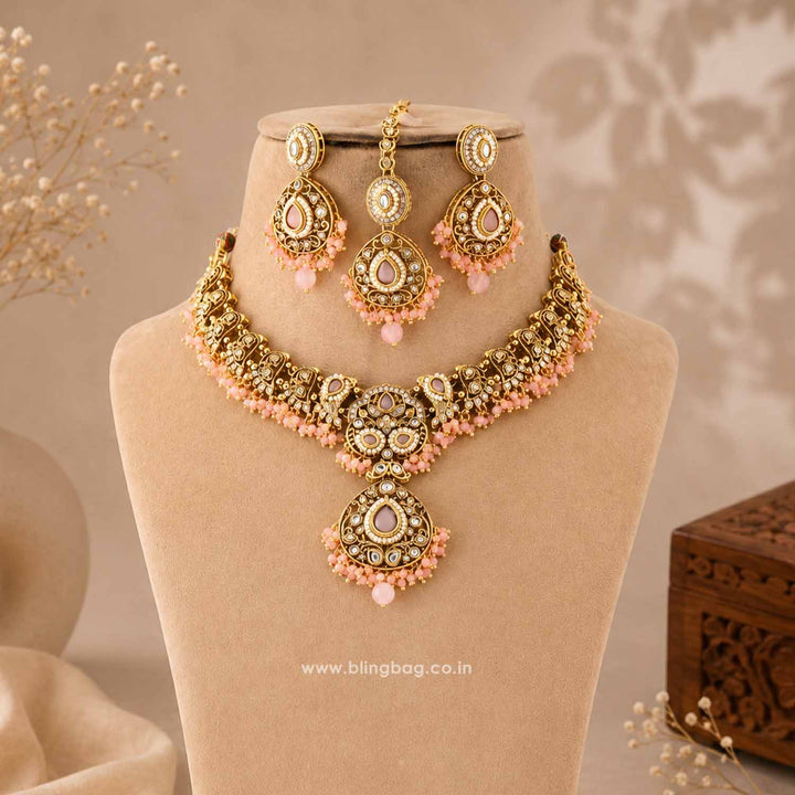 Blush Roshniika Kundan Jewellery Set
