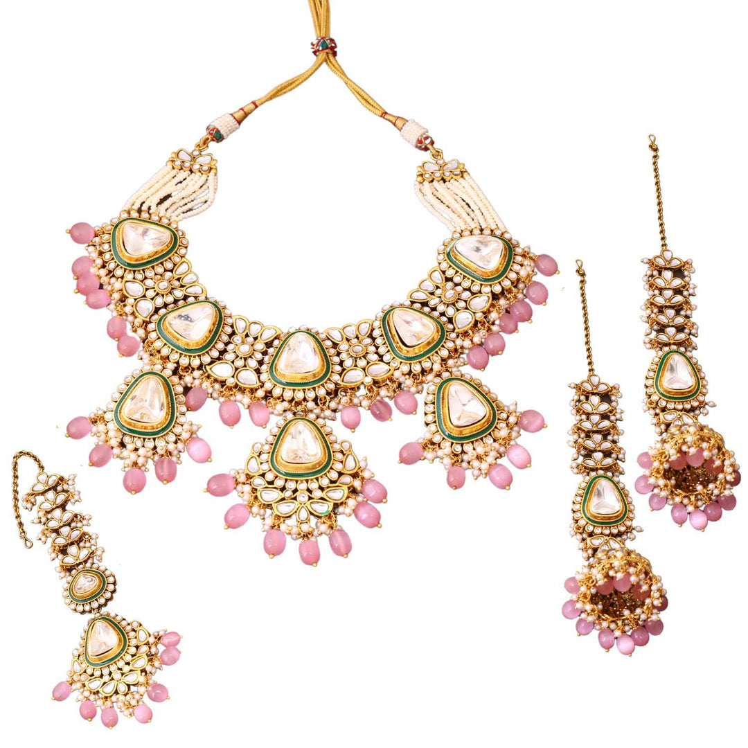 Blush Runali Kundan Jewellery Set