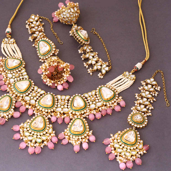 Blush Runali Kundan Jewellery Set