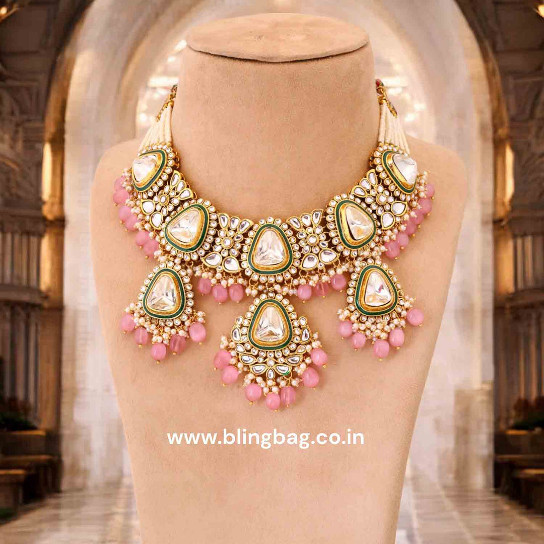 Blush Runali Kundan Jewellery Set
