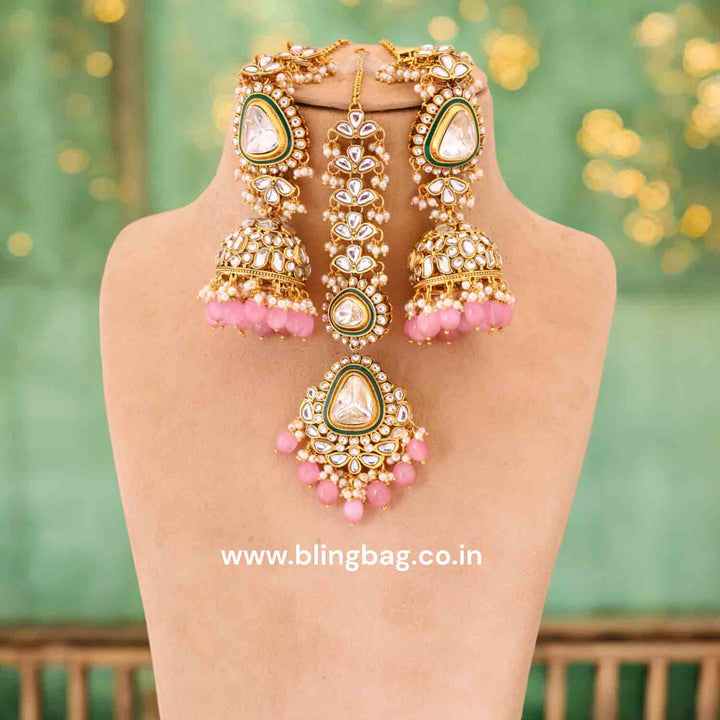 Blush Runali Kundan Jewellery Set