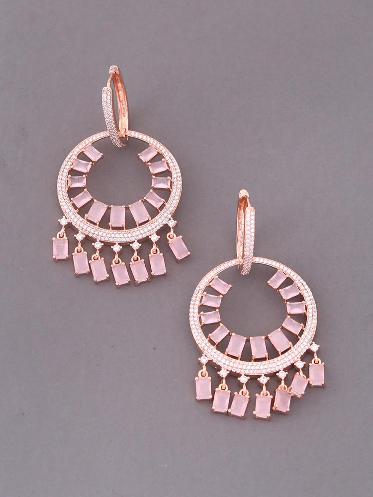 Blush Saranda Zirconia Danglers