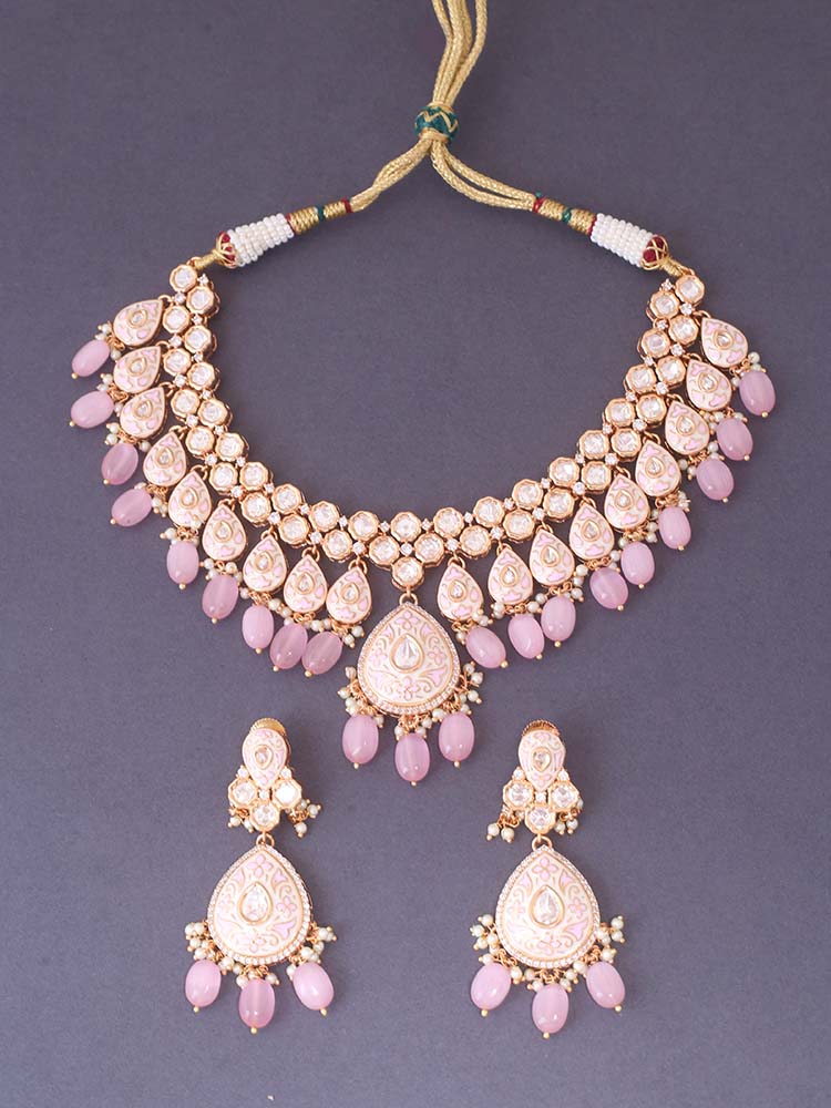 Blush Savitri Meena Jewellery Set