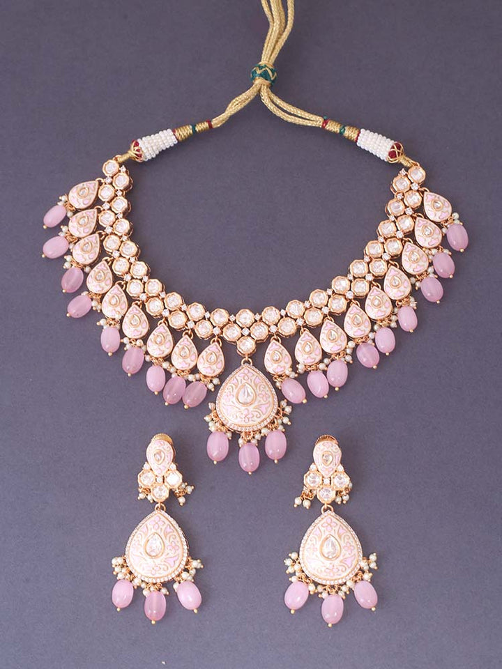 Blush Savitri Meena Jewellery Set