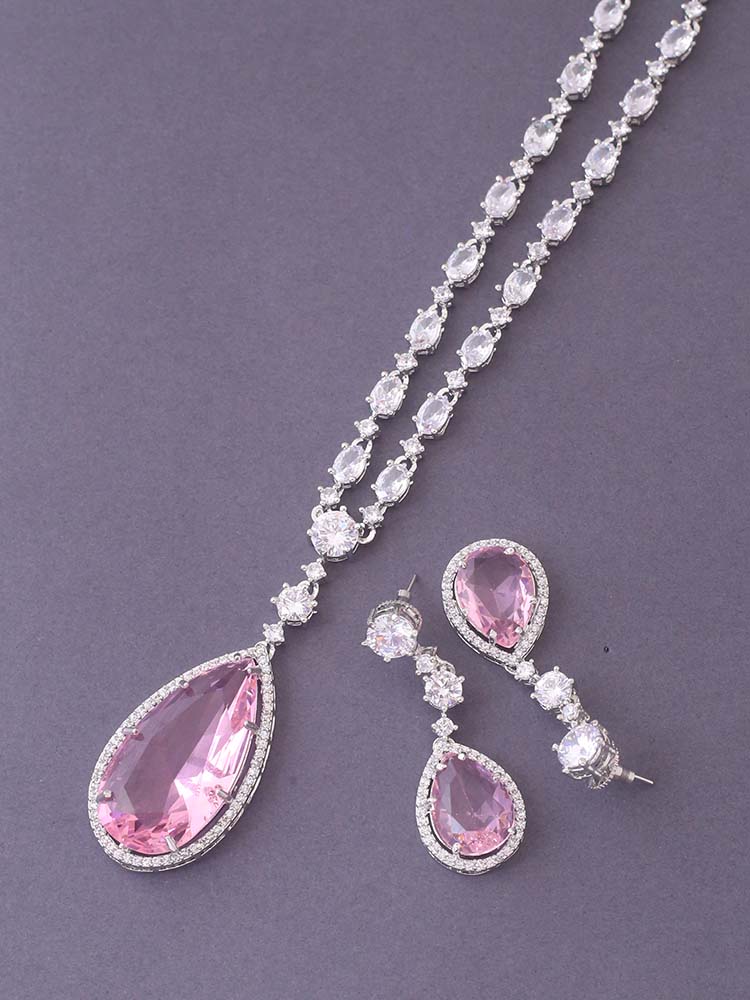 Blush Scarlett Zirconia Jewellery Set