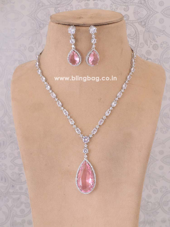 Blush Scarlett Zirconia Jewellery Set