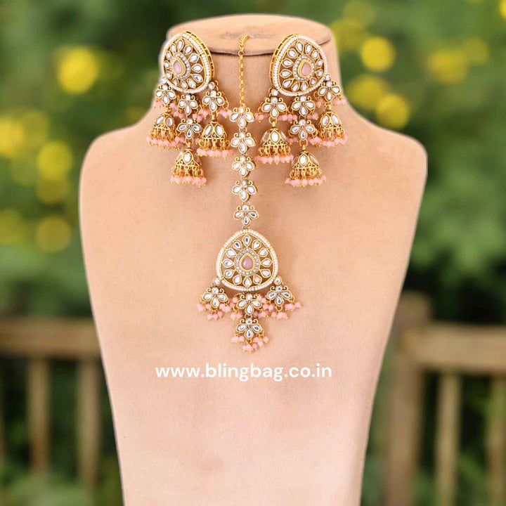 Blush Shatavari Maang Tikka Set