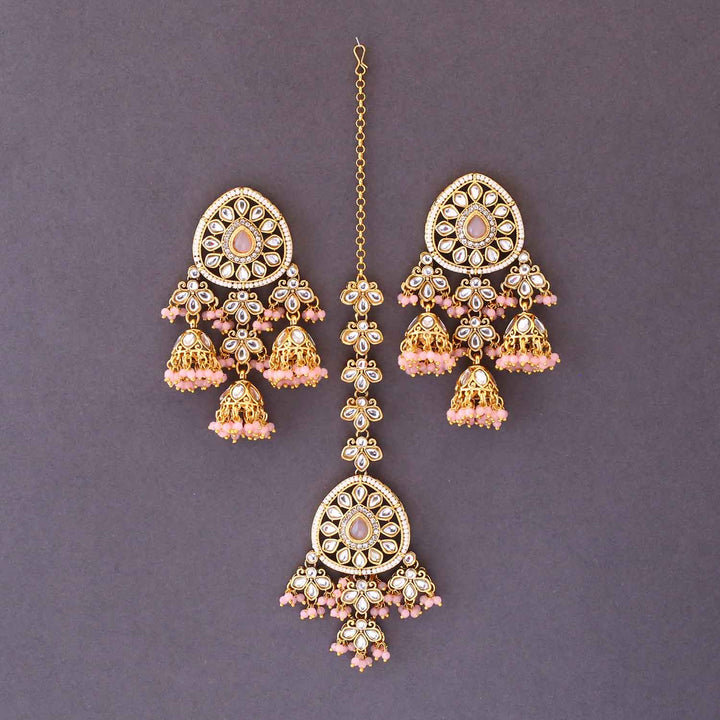 Blush Shatavari Maang Tikka Set