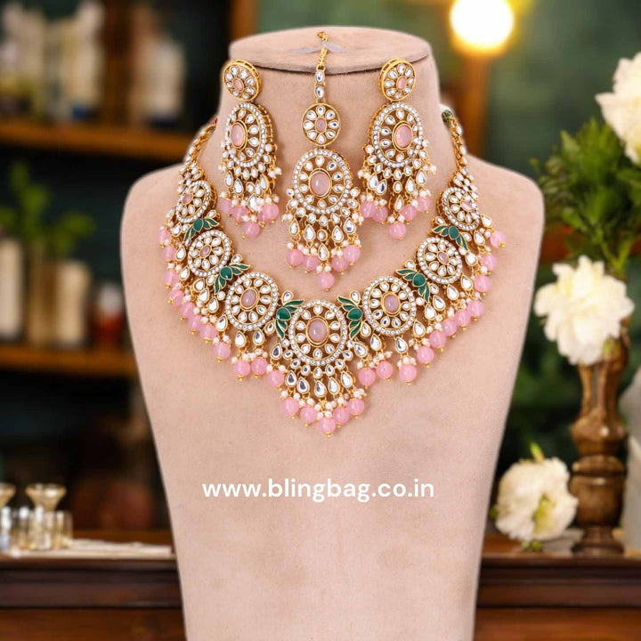Blush Shazia Kundan Jewellery Set