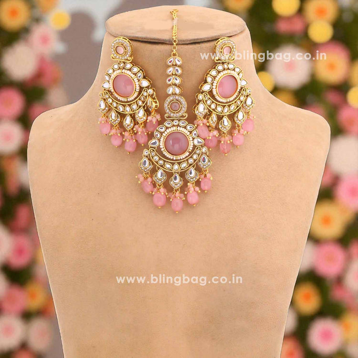 Blush Sheetal Kundan Jewellery Set