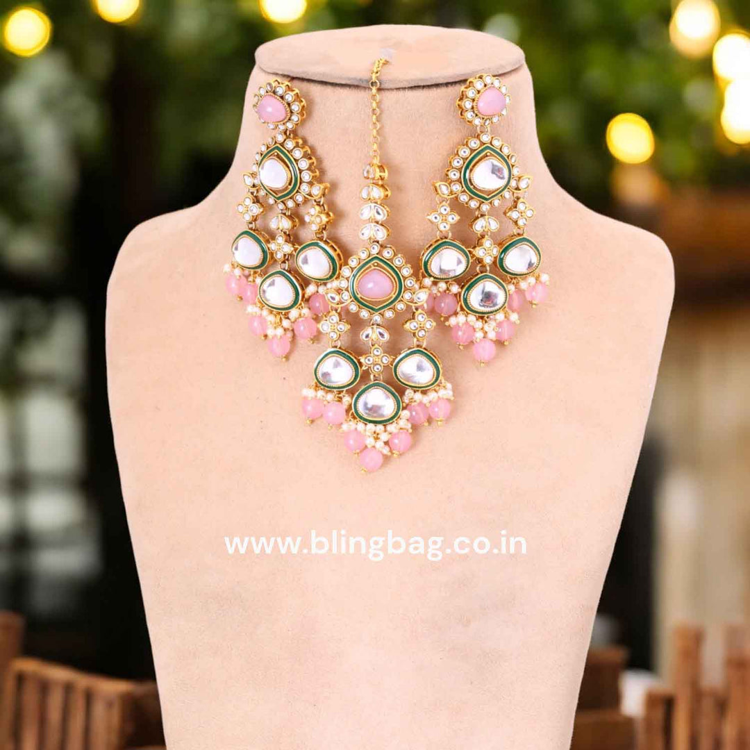 Blush Shiyana Kundan Jewellery Set