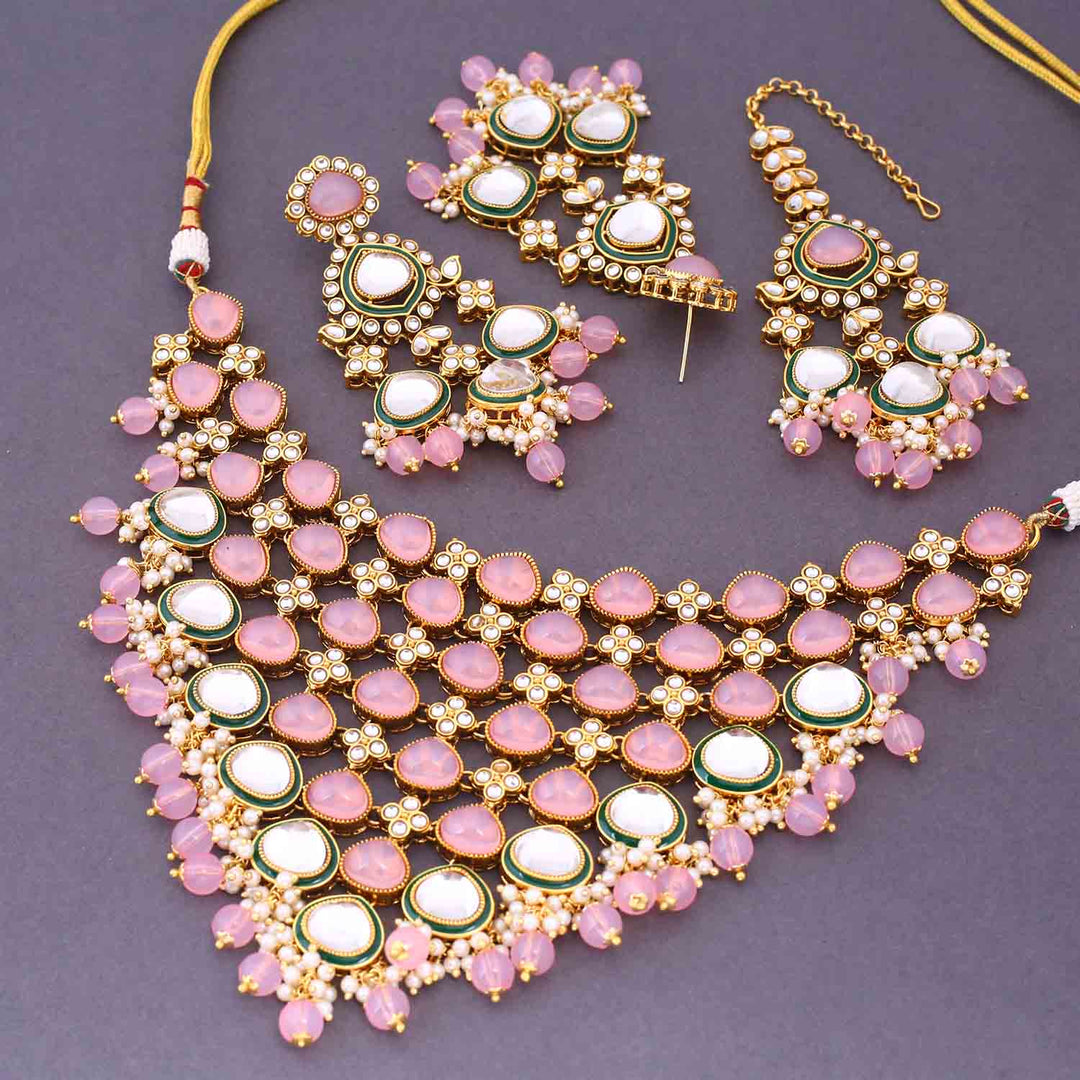 Blush Shiyana Kundan Jewellery Set