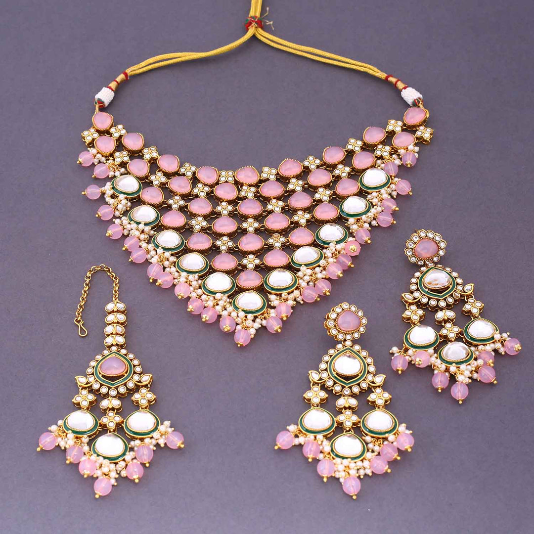 Blush Shiyana Kundan Jewellery Set