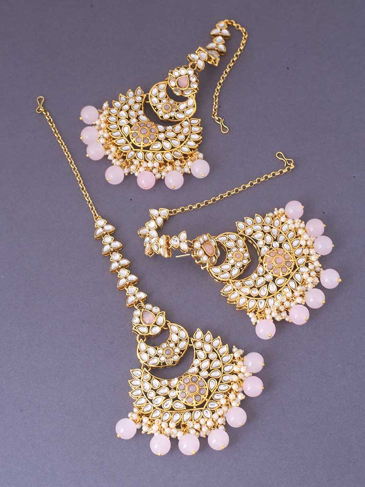 Blush Supriya Maang Tikka Set - EOSS