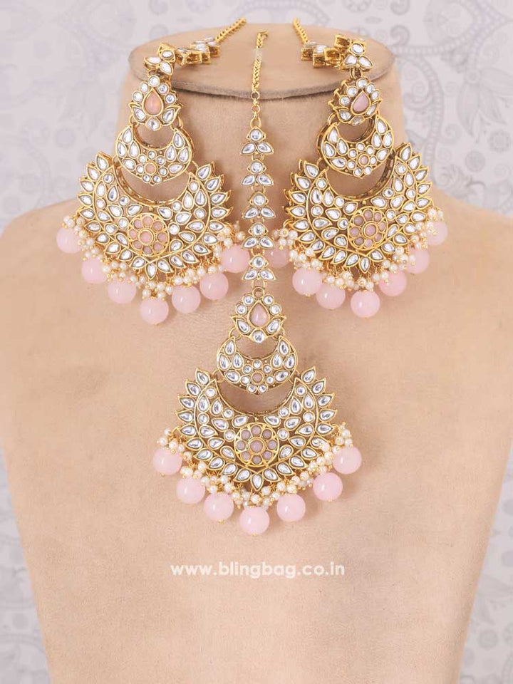 Blush Supriya Maang Tikka Set - EOSS