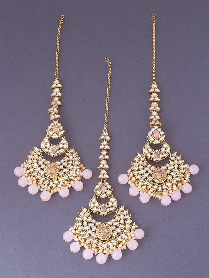 Blush Supriya Maang Tikka Set - EOSS
