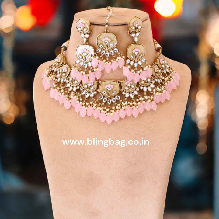 Blush Tapasya Kundan Jewellery Set
