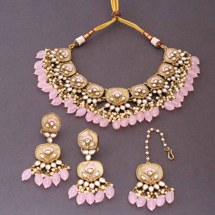 Blush Tapasya Kundan Jewellery Set