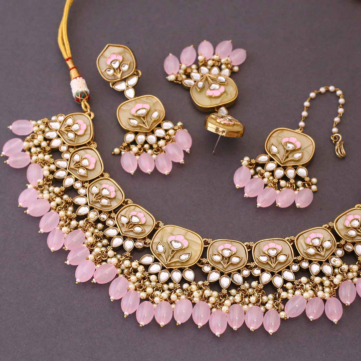 Blush Tapasya Kundan Jewellery Set